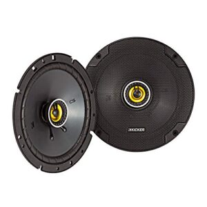 kicker 46csc674 cs-series csc67 6.75-inch (165mm) coaxial speakers, 4-ohm (pair)