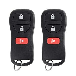 key fob, compatible for nissan murano sentra titan key fob, bestremotes keyless entry remote control car key fob replacement for kbrastu15 cwtwb1u733(pack of 2)