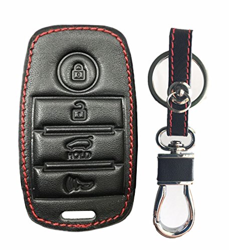 Rpkey Leather Keyless Entry Remote Control Key Fob Cover Case protector For Kia K3 Cerato Forte Sorento Rio Rio5 Optima 95440-D4000 81999-D4060 SY5JFFGE04