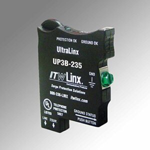 ultralinx 66 block prot, 235v clamp, 350ma fuse ind lts s25 (part #: up3b-235)