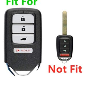 Smart Key Fob Cover Remote Case Keyless Protector Jacket for 2013-2021 Honda Accord EX EX-L Touring Civic CR-V HR-V Odyssey Pilot Ridgeline ACJ932HK1210A, A2C83161800