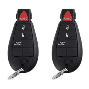 bestha 2 new replacement 4 button keyless entry remote key fob transmitter for m3n5wy783x chrysler 300/dodge charger challenger magnum with ignition key iyz-c01c