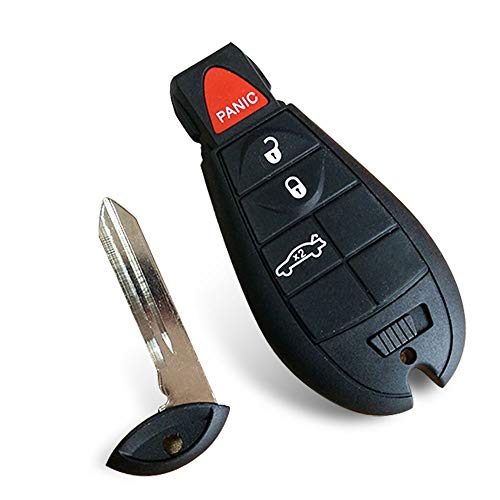 BESTHA 2 New Replacement 4 Button Keyless Entry Remote Key Fob Transmitter for M3N5WY783X Chrysler 300/Dodge Charger Challenger Magnum with Ignition Key IYZ-C01C