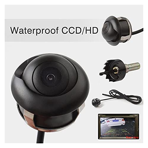 WANSHIDA QiQi Shop 360 Degree Waterproof HD Car Rear View Reverse Night Vision Back Parking Camera High Definition 24mm X 22mm