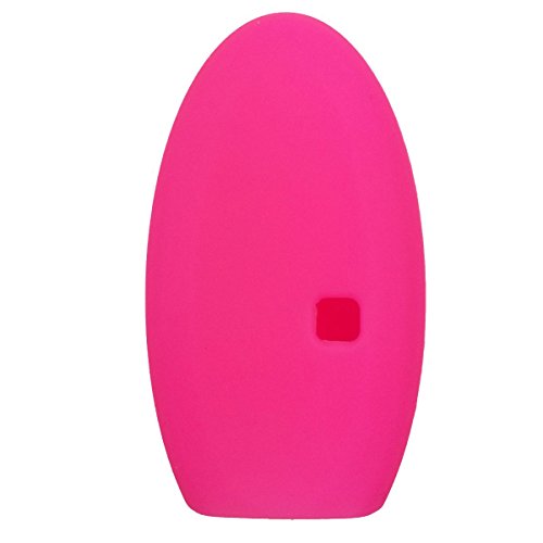 KAWIHEN Silicone Key Fob Cover Fit for Nissan 5 button(PINK)