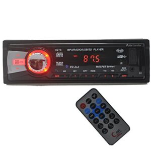 polarlander car radio audio usb port sd card slot player receiver bluetooth hands-free with remote