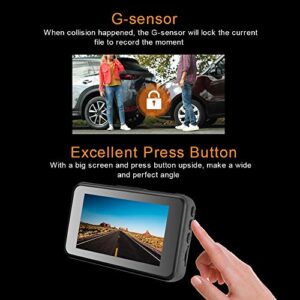 Innosinpo Dash Cam【2021 New Version】 1080P FHD DVR Car Dashboard Camera Recorder 3" LCD Screen 170° Wide Angle, Super Night Vision, G-Sensor, WDR, Parking Monitor, Loop Recording, Motion Detection