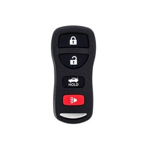 BestKeys Replacement For 2002 2003 2004 2005 2006 Nissan Altima Maxima Keyless Remote 4 Button Key Fob KBRASTU15