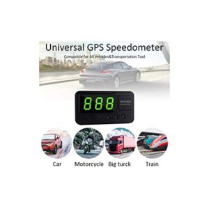 Digital Universal Car HUD GPS Speedometer with Fatigue Driving and Over Speed Alarm, Plug and Play,USB Charge,for Cars, Trucks, Motorcycle and Bicycle