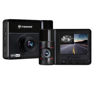 transcend drivepro 550 dual lens dash camera dashcam ts-dp550b-64g , black
