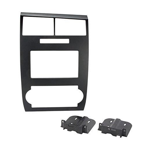 Scosche CR1295DDB Compatible with 2005-2007 Dodge Charger/Magnum ISO Double DIN Dash Kit Black