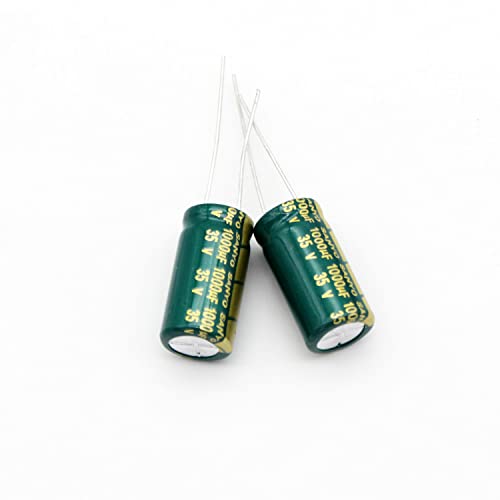 (Pack of 10) Electrolytic Capacitor 1000uf 35V Low ESR 105 C for Repairing LCD TVs and Consumer Electronics