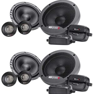 (2) Pairs MB QUART FSB216 6.5" 280 Watt Car Audio Component Speakers