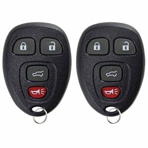 keylessoption keyless entry remote control car key fob replacement for 15913416 (pack of 2)