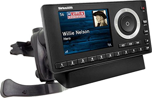 ChargerCity Simple-Lock Air Vent Holder Mount for Sirius XM Onyx EZ EZR Plus Lynx StarMate Stratus 5 6 7 Roady Delphi Skiff Nexus & Helix Satellite Radio (Vehicle Dock is not Included)