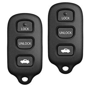 krsct fit for 3-buttons keyless car entry smart replacement key fob toyota avalon 1998-2004/ toyota solara 1998-2004 key2 (fcc id: hyq12bbx)