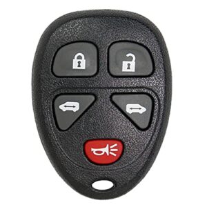 keyless2go replacement for keyless entry car key fob vehicles that use 5 button 15788020 kobgt04a remote