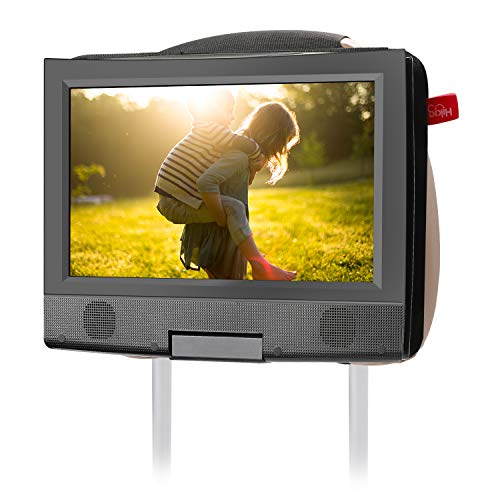 Hikig Car Headrest Mount Holder Strap for Swivel and Flip Style Portable DVD Player - 7 Inch to 11.5 Inch Screen