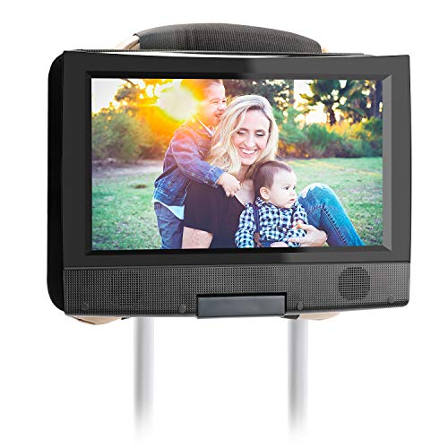Hikig Car Headrest Mount Holder Strap for Swivel and Flip Style Portable DVD Player - 7 Inch to 11.5 Inch Screen