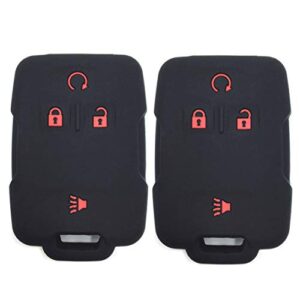 silicone rubber key fob case covers keyless remote jacket skin protector for silverado