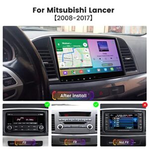 Dasaita Vivid 10.2" Android Car Stereo for Mitsubishi Lancer 2008 2009 2010 2011 2012 2013 2014 2015 2016 2017 Carplay Android Auto Car Radio Bluetooth Head Unit DSP WiFi 4G+64G GPS Navigation