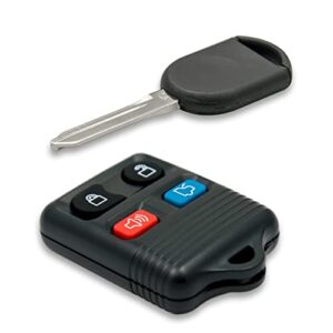 Keyless2Go Replacement for Entry Remote Car Key Fob Vehicles That Use Self-Programming with New Uncut 80 Bit Transponder Ignition Car Key H85