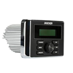 Kicker 46KMC3 Weather-Resistant Gauge-Style Media Center with Bluetooth