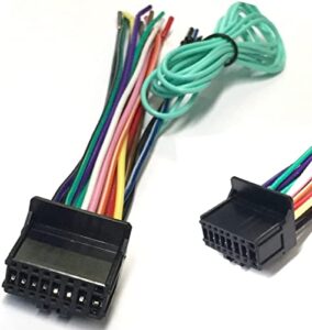 asc car stereo power speaker wire harness plug for pioneer/premier aftermarket dvd nav radio cdp1435, cdp1063, cdp1307,cdp1095, cdp1137 avh-x8500bhs, x5500, x4500, x3500, x2500, x1500 + more