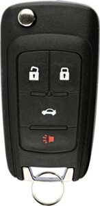 keylessoption keyless entry remote control car uncut flip key fob replacement for oht01060512