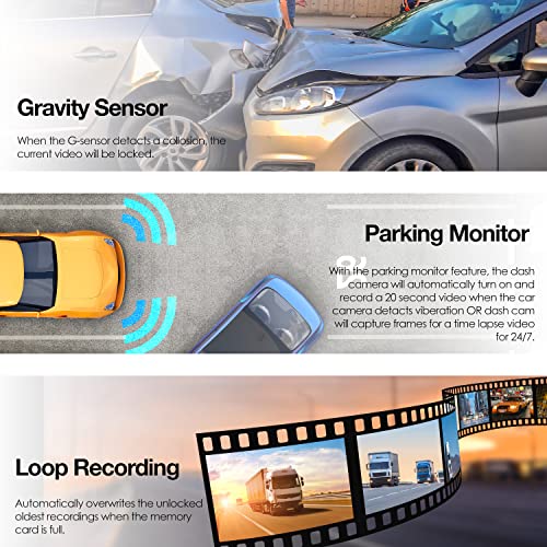 RexingUSA V1-4K Ultra HD Car Dash Cam with Wi-Fi 2.4” LCD Screen | 170° Wide Angle Dashboard Camera Recorder with G-Sensor | WDR | Loop Recording | Supercapacitor | Mobile App | 256GB Supported