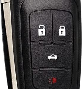 OHT01060512 ASPTS 5 Buttons Key Fob Replacement Flip Car Keyless Remote Fits for 2011-16 Chevy Cruze/Chevy Camaro 2013-2016/Chevy Equinox 2010-2019/Chevy Malibu 2012-2016/for Buick Lacrosse 2010-2016