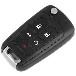 OHT01060512 ASPTS 5 Buttons Key Fob Replacement Flip Car Keyless Remote Fits for 2011-16 Chevy Cruze/Chevy Camaro 2013-2016/Chevy Equinox 2010-2019/Chevy Malibu 2012-2016/for Buick Lacrosse 2010-2016