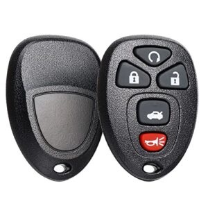 npauto key fob replacement for chevy impala 2006 2007 2008 2009 2010 2011 2012 2013, cadillac dts buick lucerne 2006-2011, chevy monte carlo 06-07 keyless entry remote start control ouc60270, ouc60221