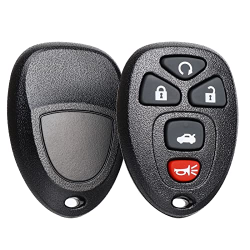 NPAUTO Key Fob Replacement for Chevy Impala 2006 2007 2008 2009 2010 2011 2012 2013, Cadillac DTS Buick Lucerne 2006-2011, Chevy Monte Carlo 06-07 Keyless Entry Remote Start Control OUC60270, OUC60221