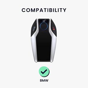 kwmobile Key Cover Compatible with BMW - Black High Gloss