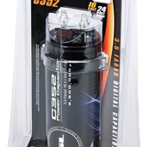 Sound Storm Laboratories C352 3.5 Farad Car Capacitor for Energy Storage to Enhance Bass Demand from Audio System