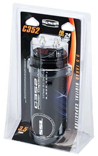 Sound Storm Laboratories C352 3.5 Farad Car Capacitor for Energy Storage to Enhance Bass Demand from Audio System