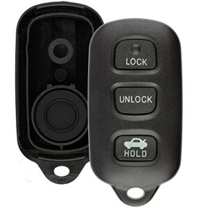 discount keyless replacement trunk shell case and button pad compatible with gq43vt14t