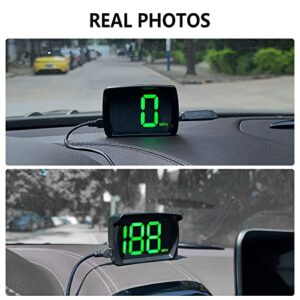 AWOLIMEI Car Hud GPS Speedometer，Head Up Display for Cars with Speed、Mph，USB Plug and Play，Suitable for All Car