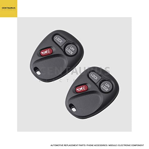 EXAUTOPONE 2Pcs KOBLEAR1XT Car Key Fob Keyless Entry Remote 3-btn Compatible with Escalade Yukon Sonoma S10 15042968