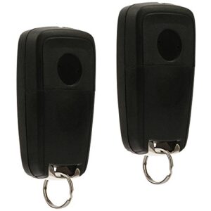 Car Key Fob Keyless Entry Remote Flip fits 2010-2017 Chevy Equinox, Sonic, Trax, Terrain (OHT01060512), Set of 2