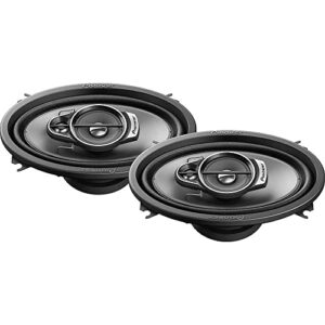 pioneer ts-a462f a series 4″x 6″ 3-way, 210 w max power, carbon/mica-reinforced impp cone, 11mm tweeter and 1-5/8″ cone midrange – coaxial speakers (pair)