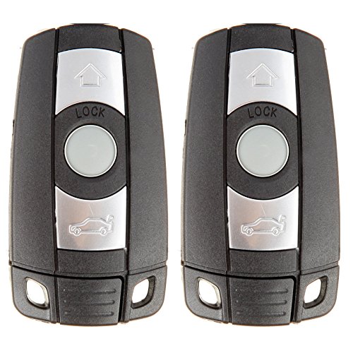 SCITOO 2pcs New Uncut Key Fob Keyless Entry Remote fit for X5 X6 Z4 for 1 3 5 6 7 Accessories KR55WK491