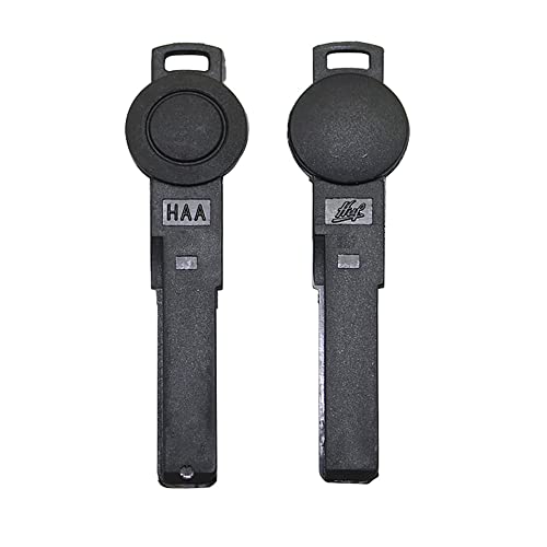 AKS Keys New Smart Key Round Uncut Emergency Blade Key Compatible with Audi (2 Pack)