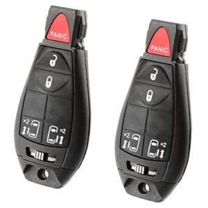 fits Chrysler Dodge Jeep Fobik Key Fob Keyless Entry Remote (M3N5WY783X, IYZ-C01C), Set of 2