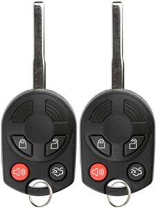 keylessoption keyless entry remote car uncut high security key fob for 164-r8007 ford focus transit connect escape (pack of 2)