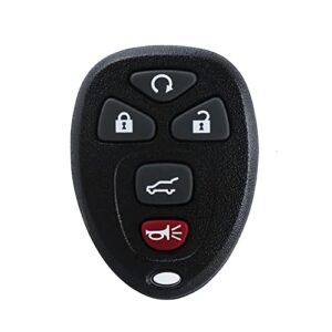 ropeg keyless entry remote control fob for 2007-2016 chevy suburban tahoe traverse buick enclave cadillac escalade gmc acadia yukon (ouc60270, ouc60221) 5btn 1 pack