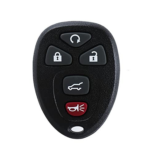 ROPEG Keyless Entry Remote Control Fob for 2007-2016 Chevy Suburban Tahoe Traverse Buick Enclave Cadillac Escalade GMC Acadia Yukon (OUC60270, OUC60221) 5Btn 1 Pack