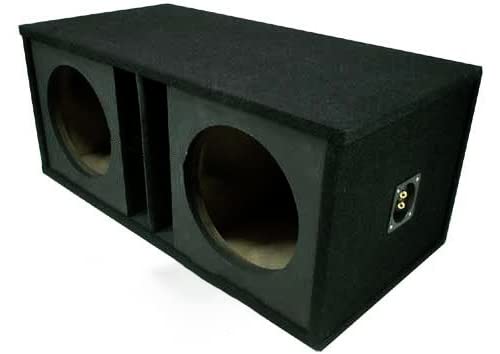 Harmony Audio SOLORND2X15V Dual 15" Slot Vented Paintable Baffle Stereo Sub Box