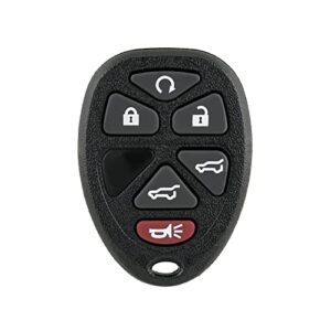 Keyless Remote Start Car Key Fob with Ignition Key fits 2007-2014 Chevy Tahoe Suburban / 2007-2014 Cadillac Escalade / 2007-2014 GMC Yukon OUC60270, OUC60221 (Pack of 2)